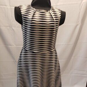 Shelby & Palmer Textured Fit Flair Knit Dress